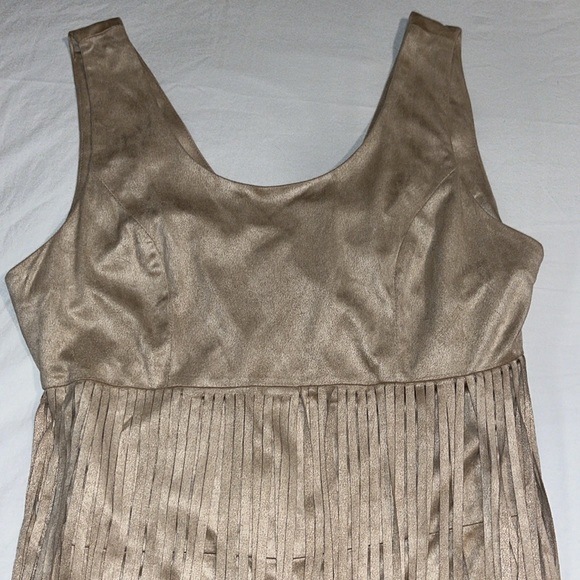 NWT Chelsea & Violet size small, taupe fringe romper/jumper. - Picture 2 of 8
